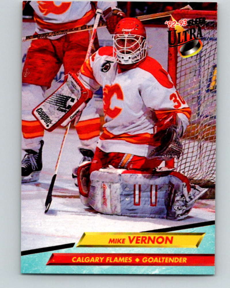 1992-93 Fleer Ultra #31 Mike Vernon Calgary Flames Image 1