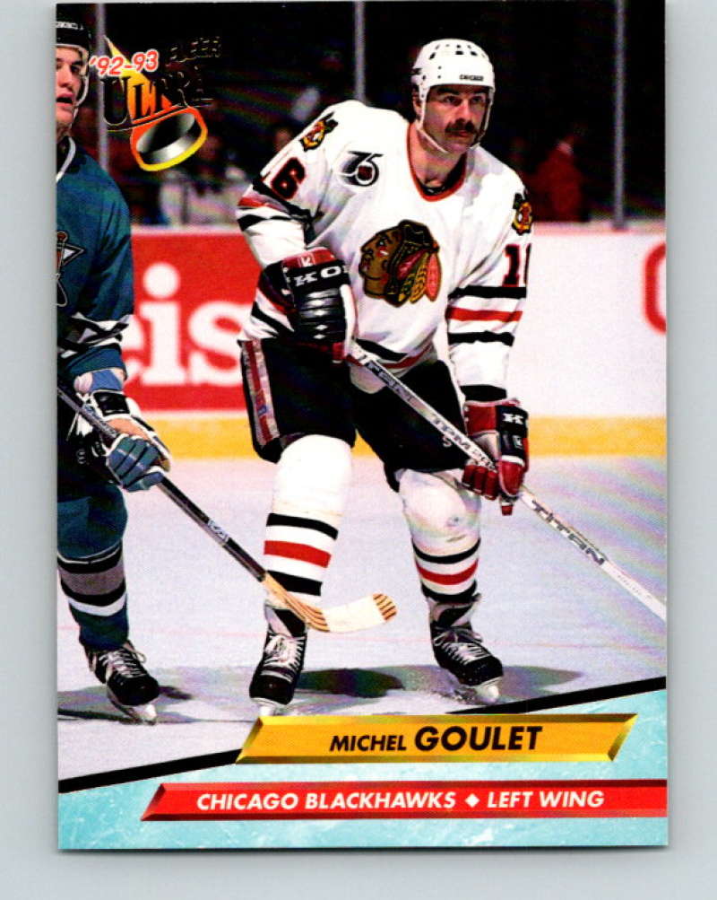 1992-93 Fleer Ultra #35 Michel Goulet Chicago Blackhawks Image 1