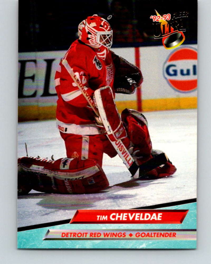1992-93 Fleer Ultra #46 Tim Cheveldae Detroit Red Wings Image 1