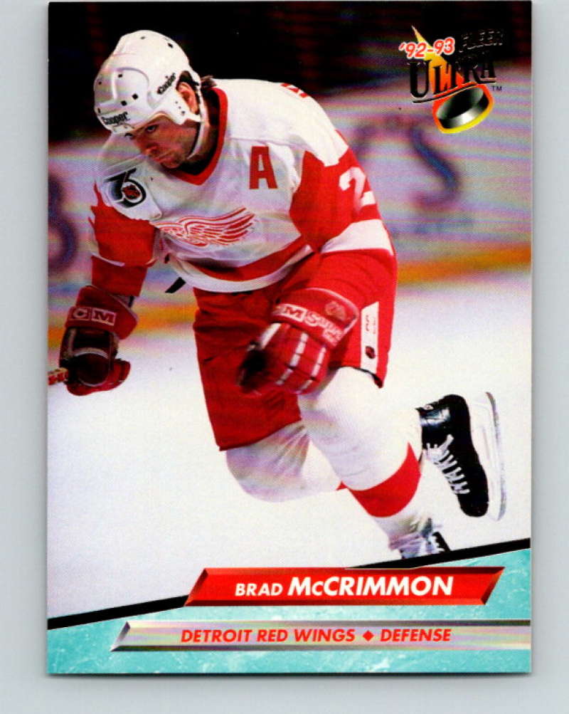 1992-93 Fleer Ultra #52 Brad McCrimmon Detroit Red Wings Image 1