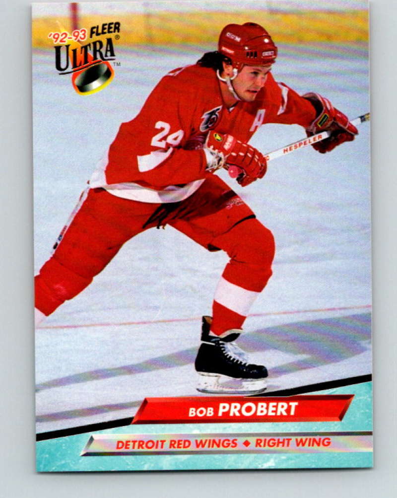 1992-93 Fleer Ultra #53 Bob Probert Detroit Red Wings Image 1