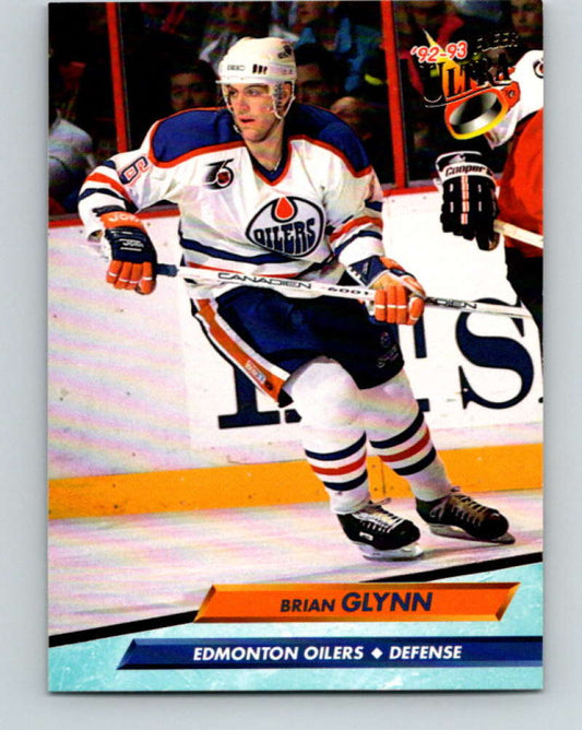 1992-93 Fleer Ultra #58 Brian Glynn  Edmonton Oilers  Image 1