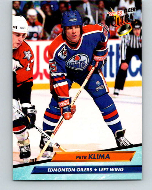 1992-93 Fleer Ultra #59 Petr Klima  Edmonton Oilers  Image 1