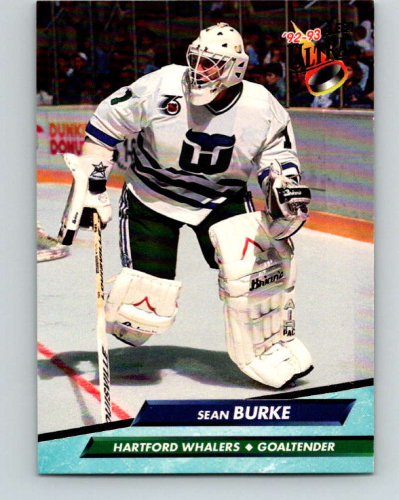 1992-93 Fleer Ultra #68 Sean Burke Hartford Whalers Image 1