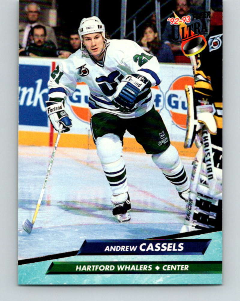 1992-93 Fleer Ultra #70 Andrew Cassels Hartford Whalers Image 1