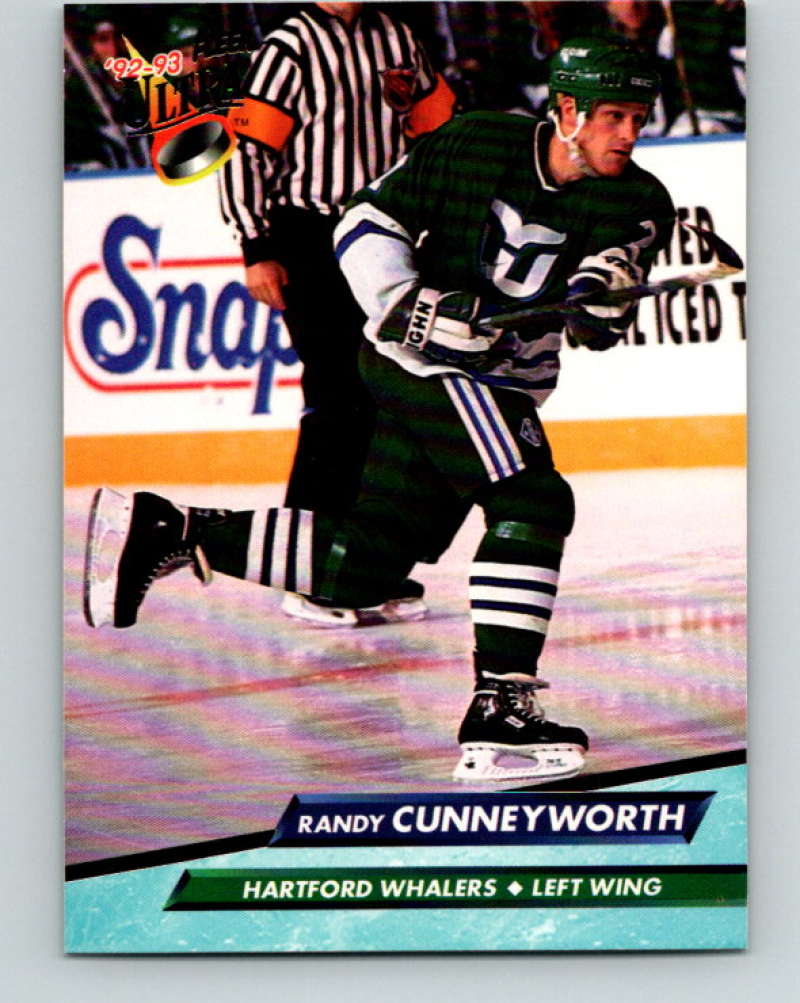 1992-93 Fleer Ultra #73 Randy Cunneyworth Hartford Whalers Image 1