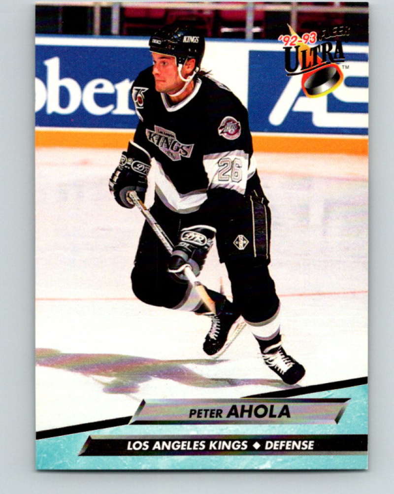 1992-93 Fleer Ultra #78 Peter Ahola Image 1