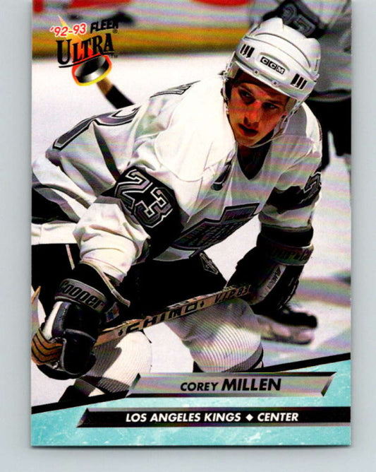 1992-93 Fleer Ultra #86 Corey Millen  Los Angeles Kings  Image 1