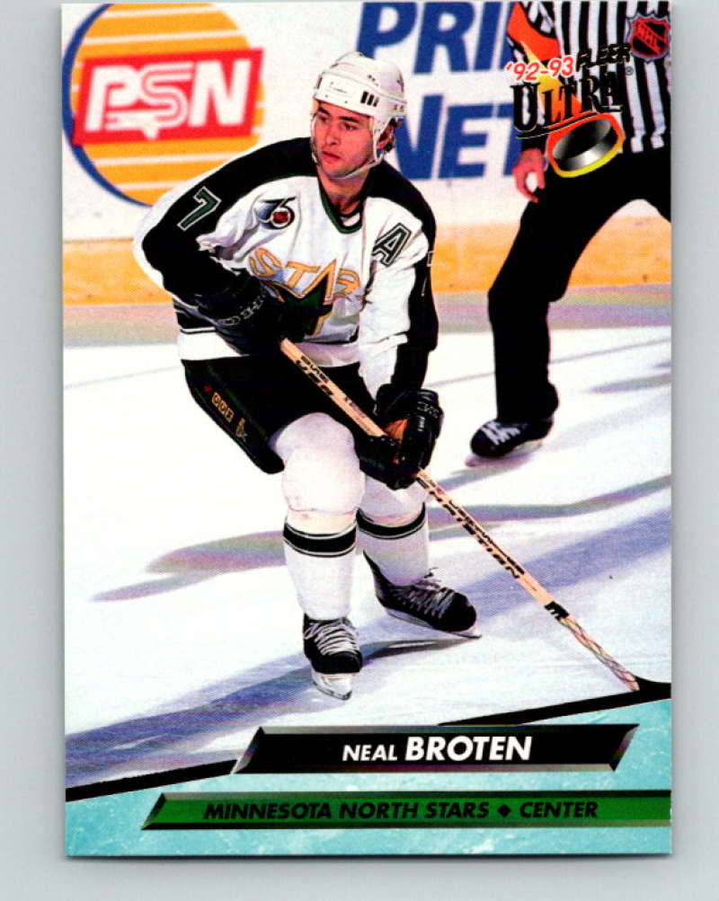 1992-93 Fleer Ultra #89 Neal Broten Minnesota North Stars Image 1