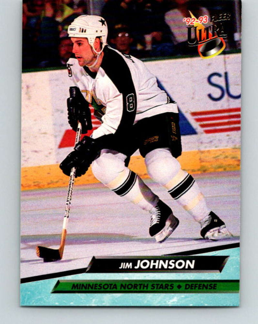 1992-93 Fleer Ultra #95 Jim Johnson  Minnesota North Stars  Image 1