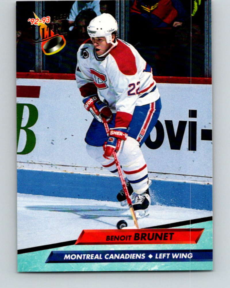1992-93 Fleer Ultra #101 Benoit Brunet Montreal Canadiens Image 1