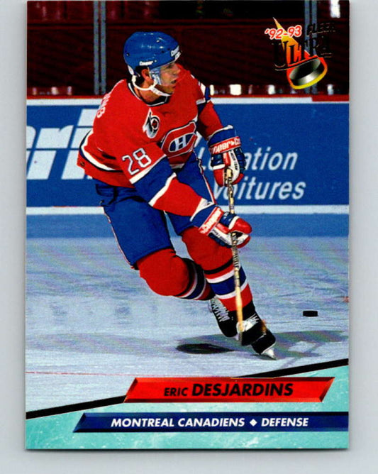 1992-93 Fleer Ultra #104 Eric Desjardins  Montreal Canadiens  Image 1