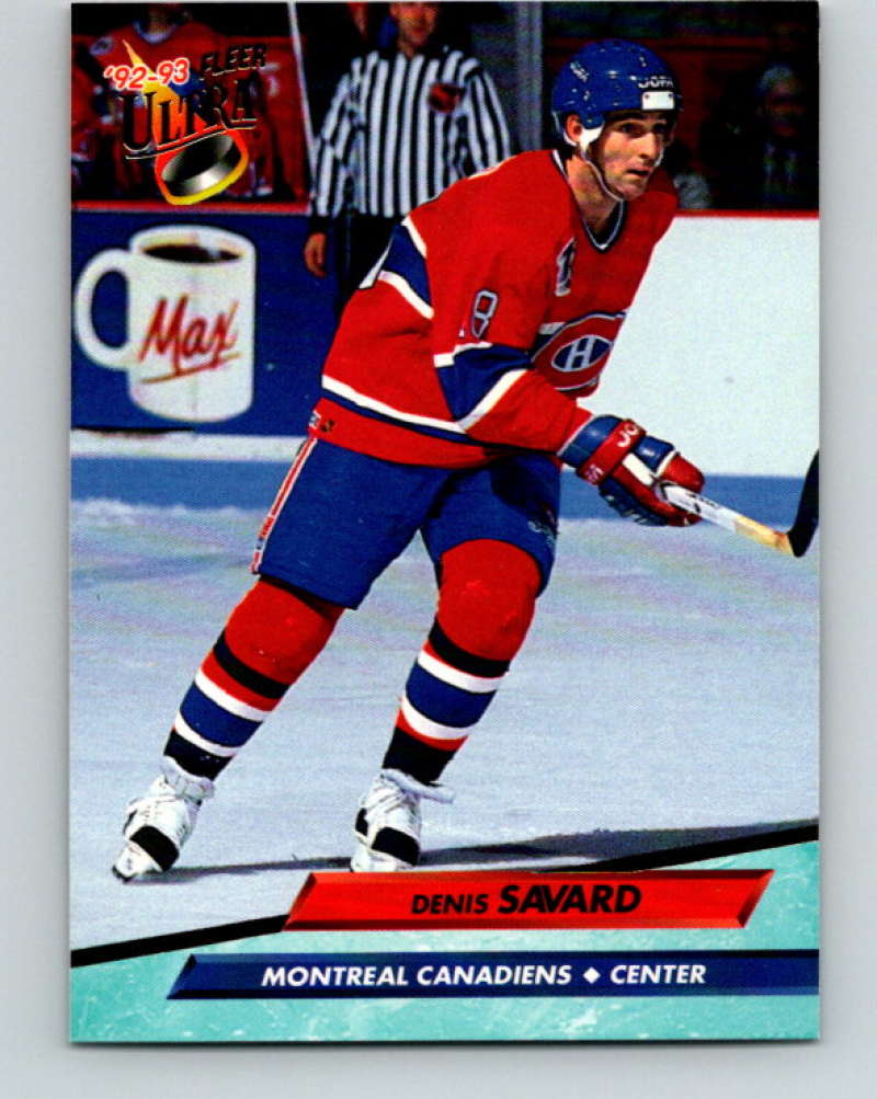 1992-93 Fleer Ultra #109 Denis Savard Montreal Canadiens Image 1