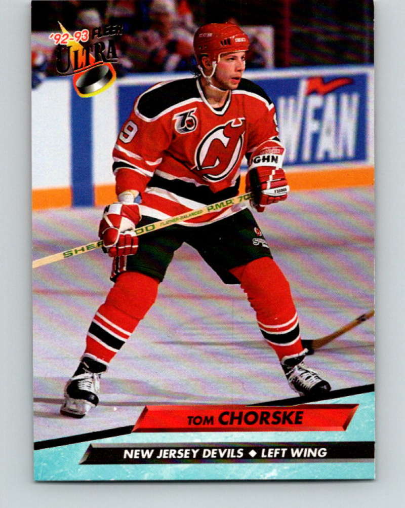 1992-93 Fleer Ultra #112 Tom Chorske New Jersey Devils Image 1