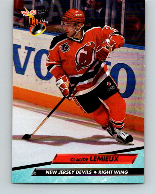 1992-93 Fleer Ultra #114 Claude Lemieux  New Jersey Devils  Image 1