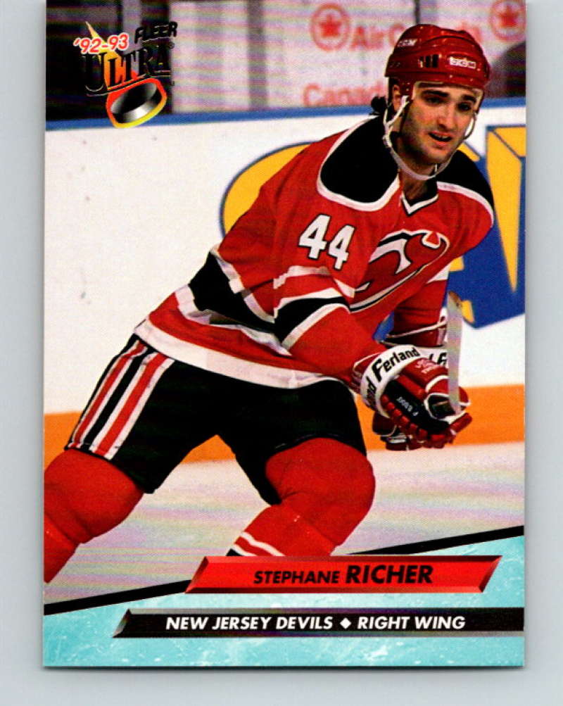1992-93 Fleer Ultra #117 Stephane Richer New Jersey Devils Image 1