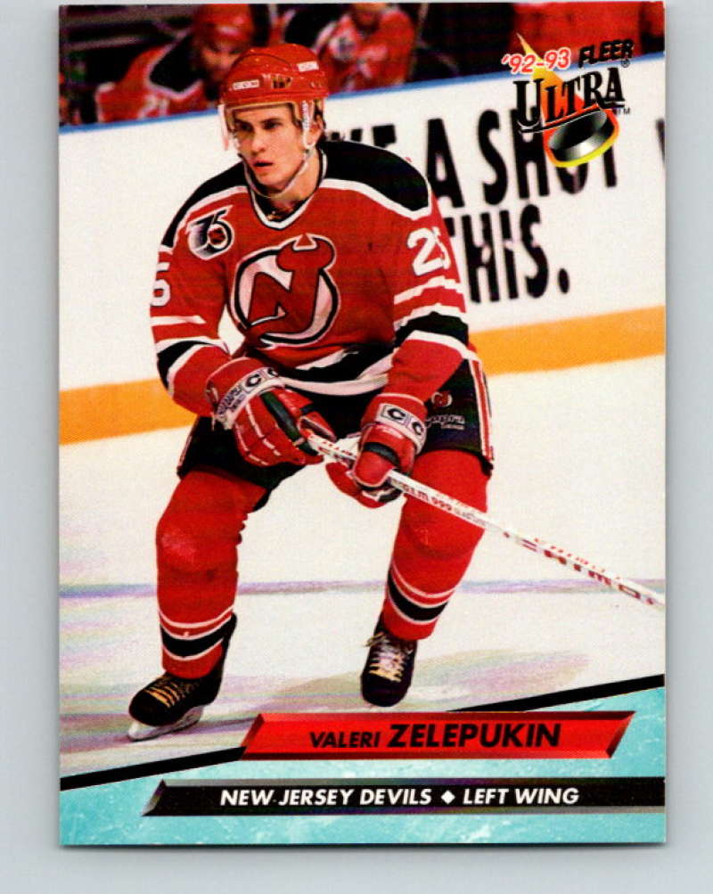 1992-93 Fleer Ultra #122 Valeri Zelepukin New Jersey Devils Image 1