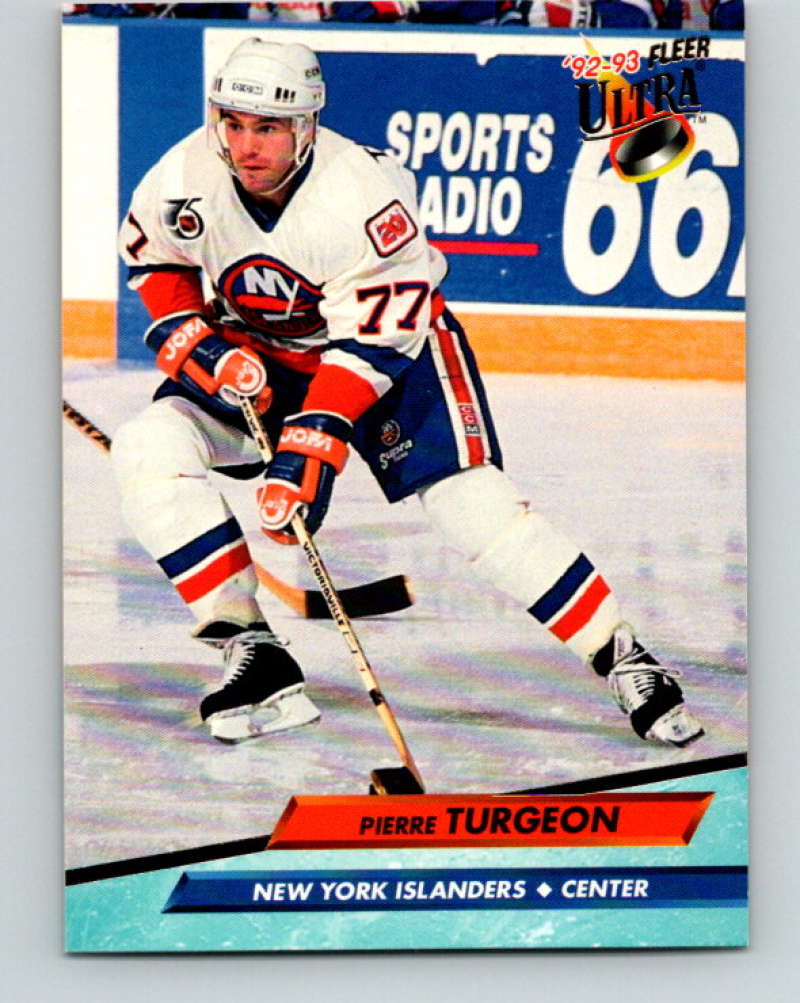 1992-93 Fleer Ultra #132 Pierre Turgeon New York Islanders Image 1