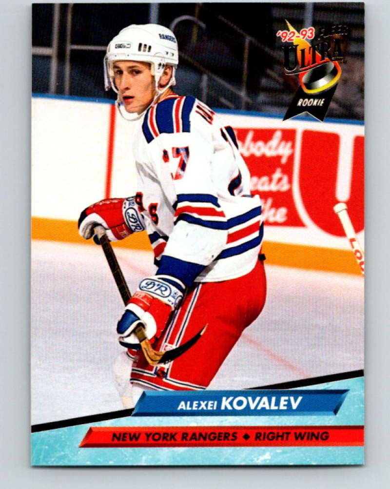 1992-93 Fleer Ultra #137 Alexei Kovalev New York Rangers Image 1