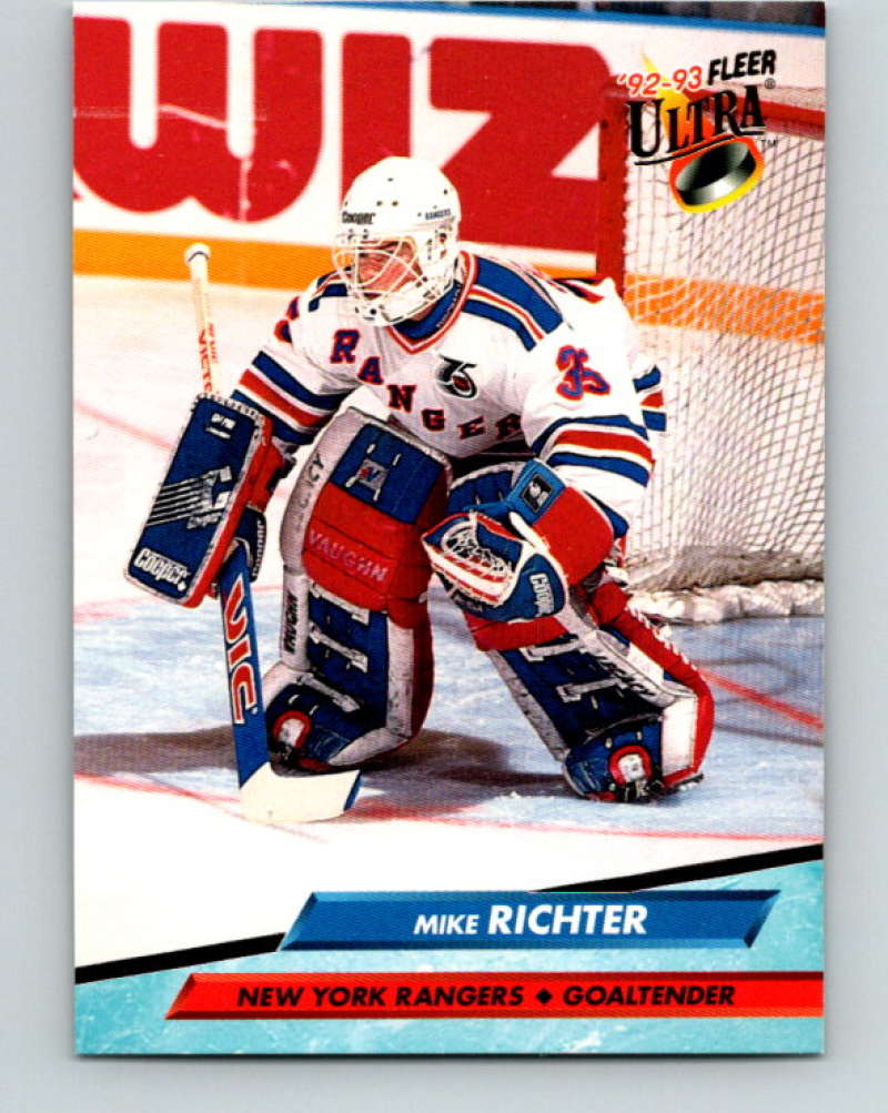 1992-93 Fleer Ultra #142 Mike Richter New York Rangers Image 1