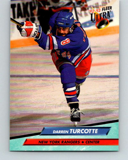 1992-93 Fleer Ultra #143 Darren Turcotte  New York Rangers  Image 1