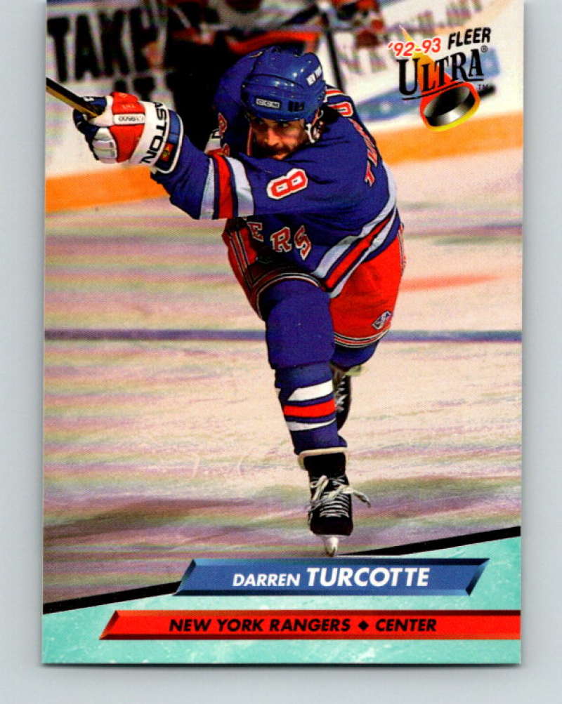 1992-93 Fleer Ultra #143 Darren Turcotte New York Rangers Image 1