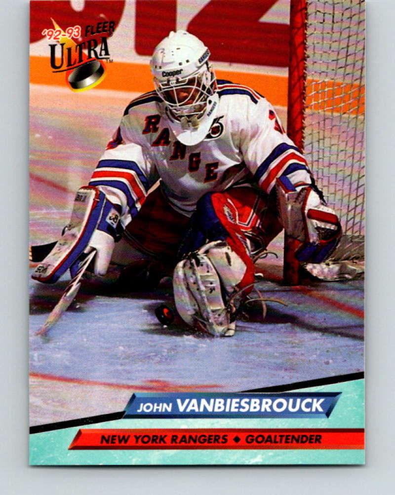 1992-93 Fleer Ultra #144 John Vanbiesbrouck New York Rangers Image 1