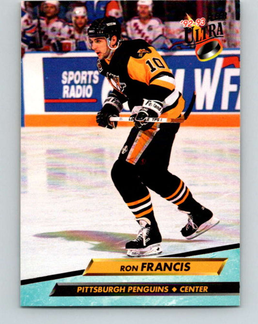 1992-93 Fleer Ultra #163 Ron Francis  Pittsburgh Penguins  Image 1