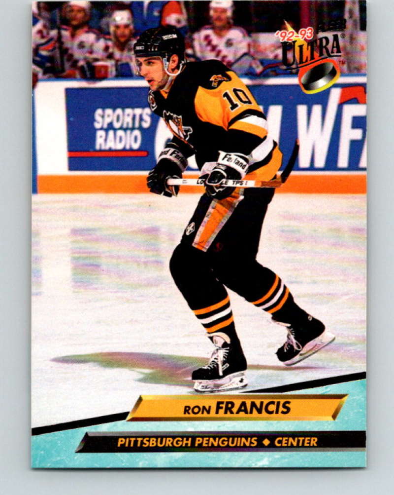 1992-93 Fleer Ultra #163 Ron Francis Pittsburgh Penguins Image 1