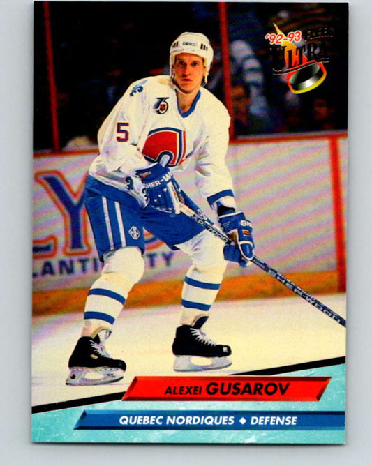1992-93 Fleer Ultra #173 Alexei Gusarov  Quebec Nordiques  Image 1
