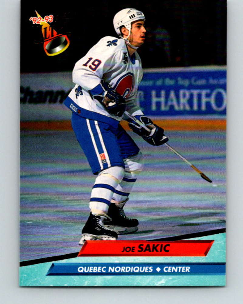 1992-93 Fleer Ultra #179 Joe Sakic Quebec Nordiques Image 1