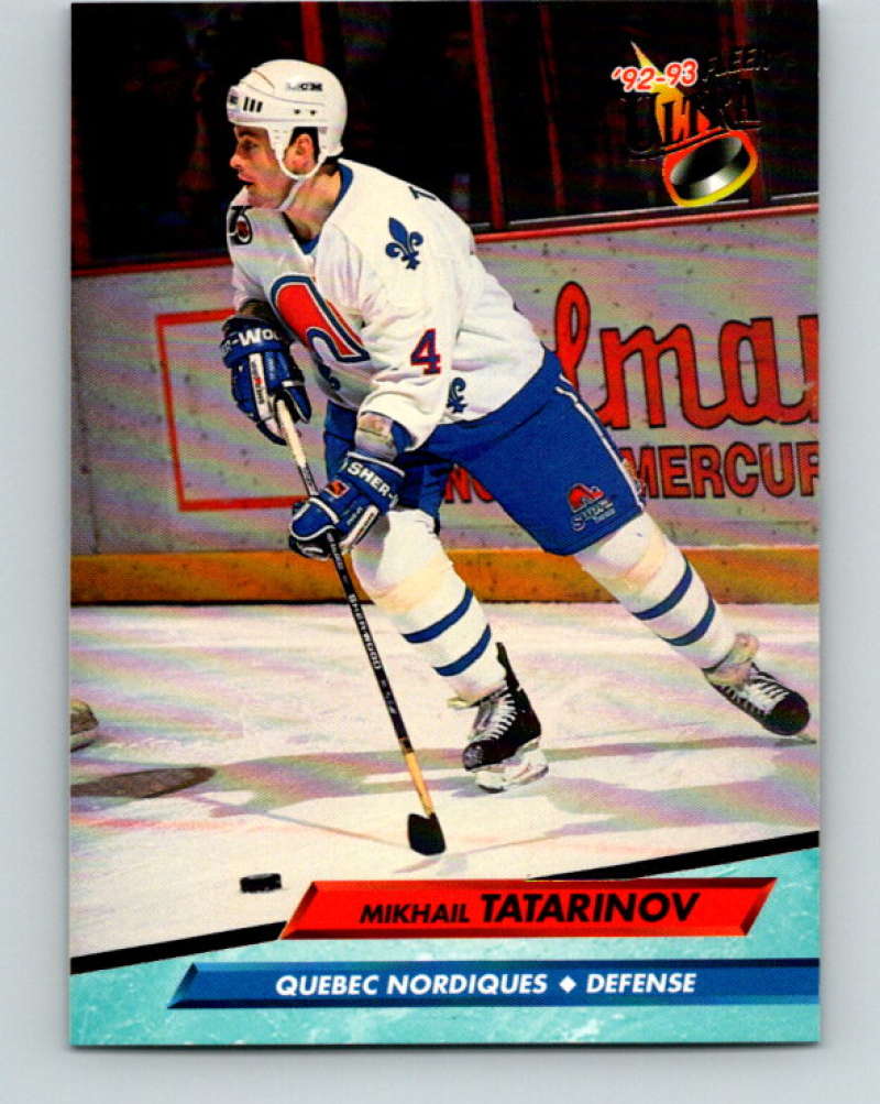 1992-93 Fleer Ultra #181 Mikhail Tatarinov Quebec Nordiques Image 1