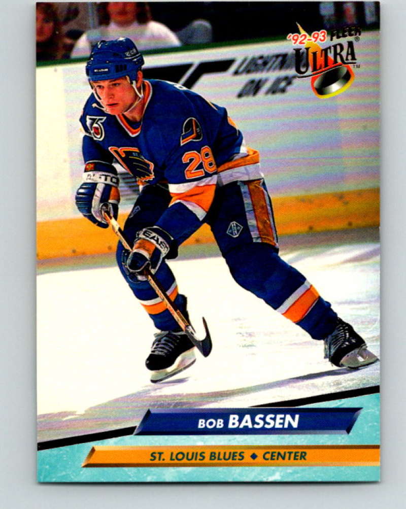 1992-93 Fleer Ultra #182 Bob Bassen St. Louis Blues Image 1