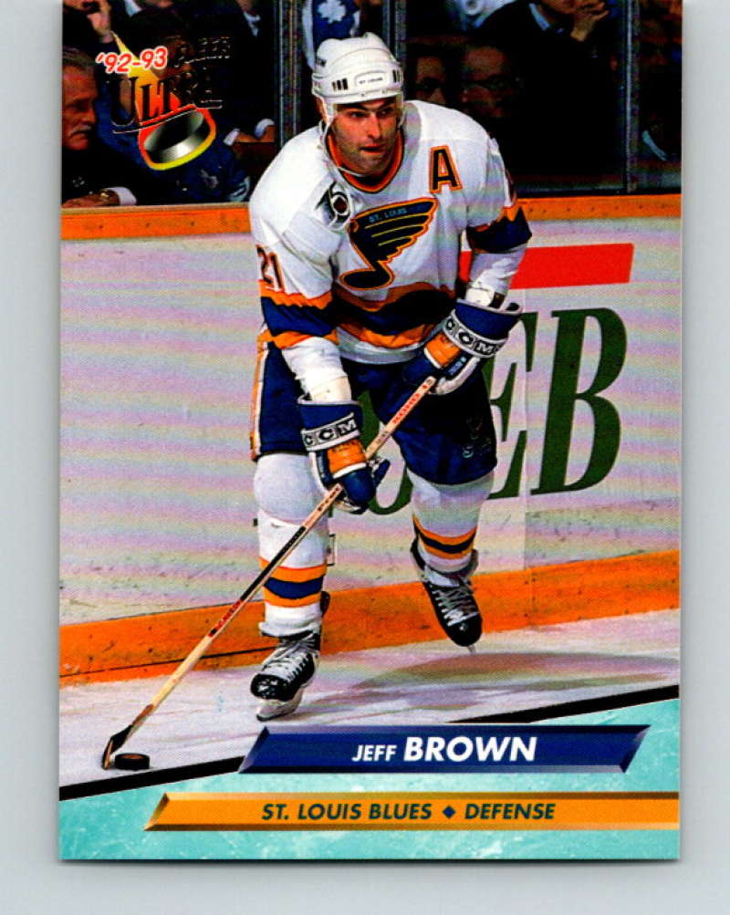 1992-93 Fleer Ultra #183 Jeff Brown St. Louis Blues Image 1