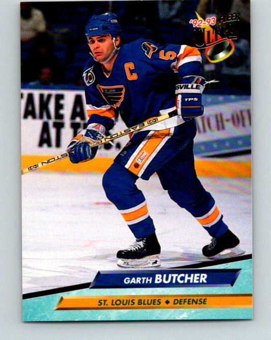 1992-93 Fleer Ultra #184 Garth Butcher  St. Louis Blues  Image 1