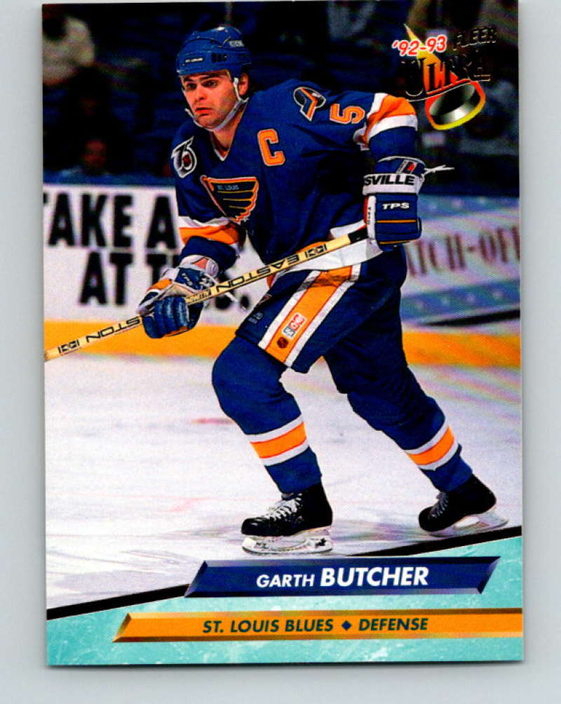 1992-93 Fleer Ultra #184 Garth Butcher St. Louis Blues Image 1