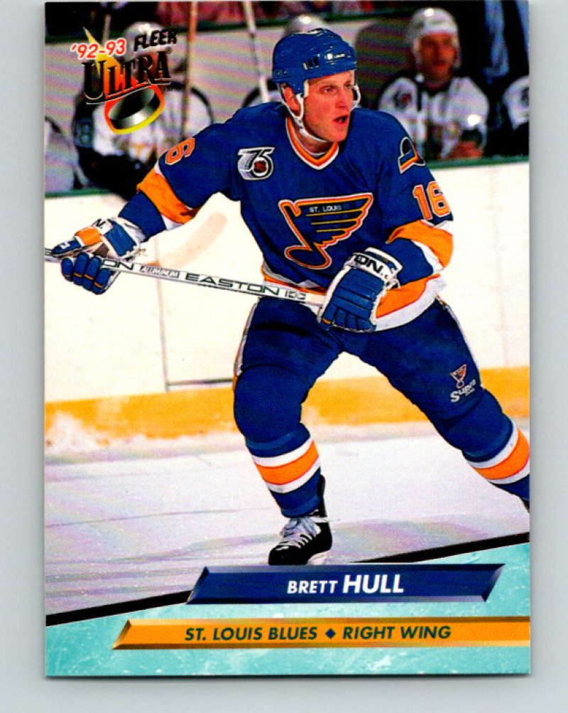 1992-93 Fleer Ultra #186 Brett Hull St. Louis Blues Image 1