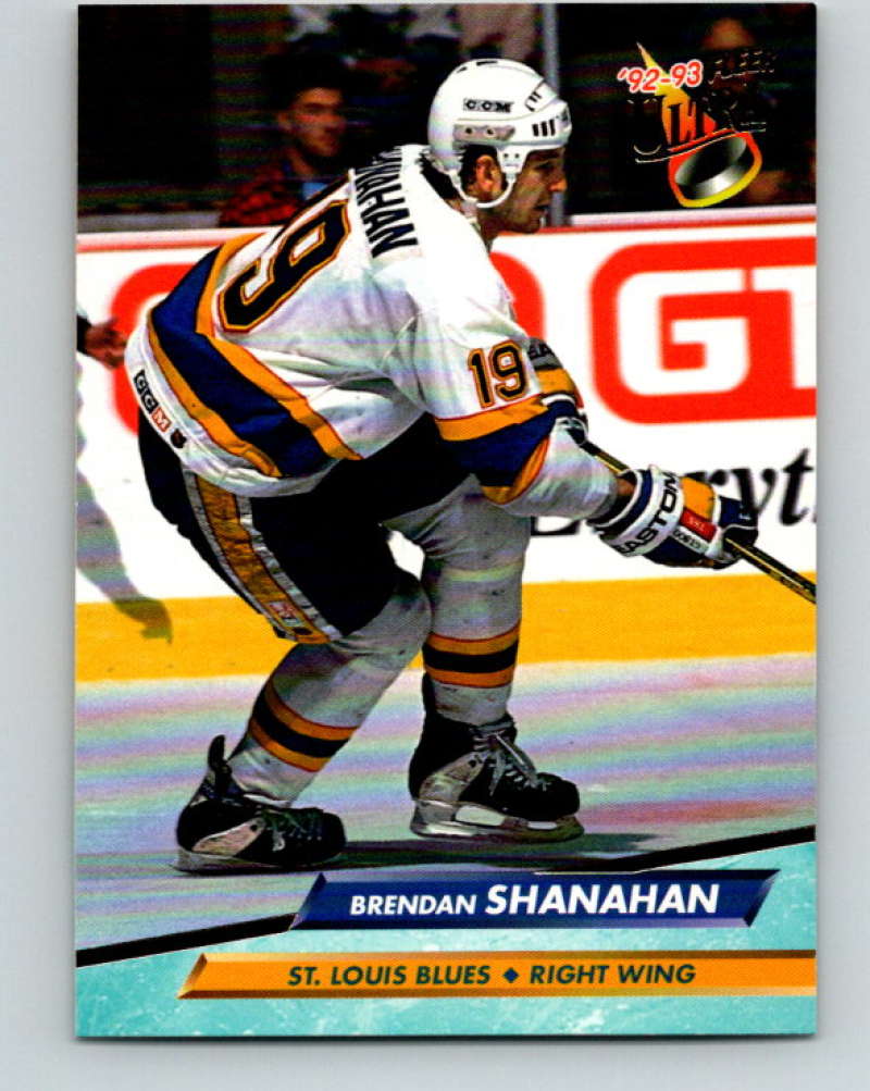 1992-93 Fleer Ultra #189 Brendan Shanahan St. Louis Blues Image 1