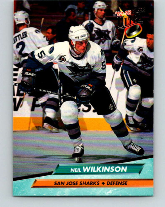 1992-93 Fleer Ultra #198 Neil Wilkinson  San Jose Sharks  Image 1