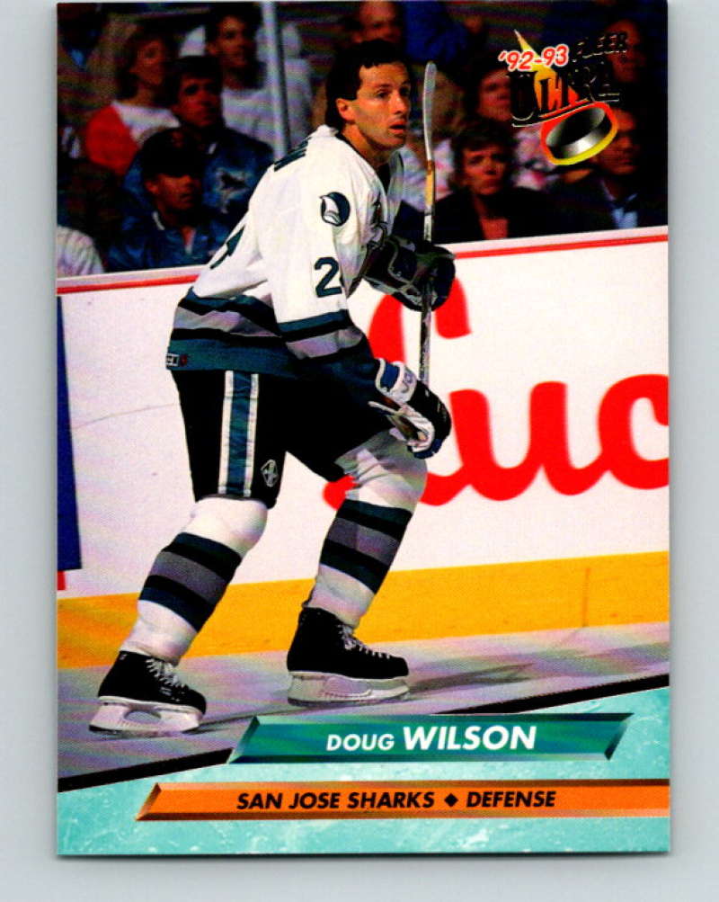 1992-93 Fleer Ultra #199 Doug Wilson San Jose Sharks Image 1