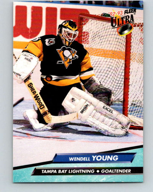 1992-93 Fleer Ultra #206 Wendell Young  Tampa Bay Lightning  Image 1