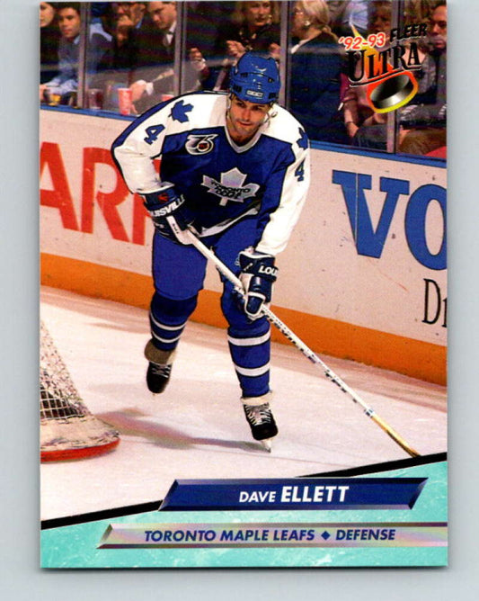 1992-93 Fleer Ultra #209 Dave Ellett  Toronto Maple Leafs  Image 1