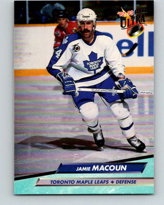 1992-93 Fleer Ultra #212 Jamie Macoun  Toronto Maple Leafs  Image 1