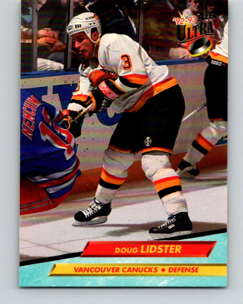 1992-93 Fleer Ultra #221 Doug Lidster Vancouver Canucks Image 1