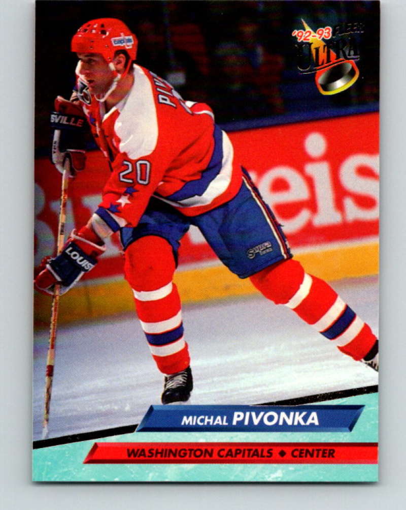 1992-93 Fleer Ultra #237 Michal Pivonka Washington Capitals Image 1