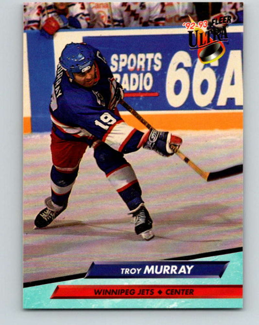 1992-93 Fleer Ultra #242 Troy Murray  Winnipeg Jets  Image 1