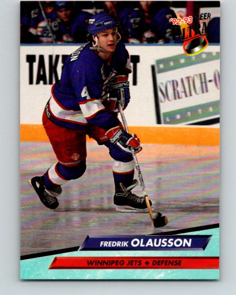 1992-93 Fleer Ultra #244 Fredrik Olausson Winnipeg Jets Image 1