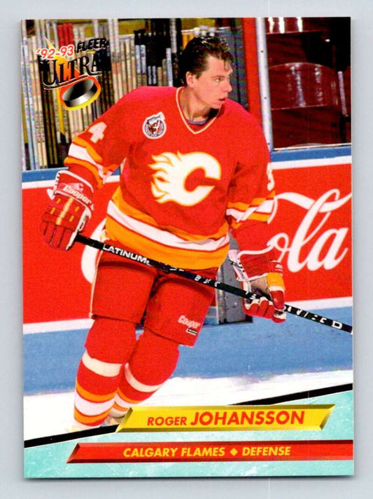 1992-93 Fleer Ultra #268 Roger Johansson  Calgary Flames  Image 1