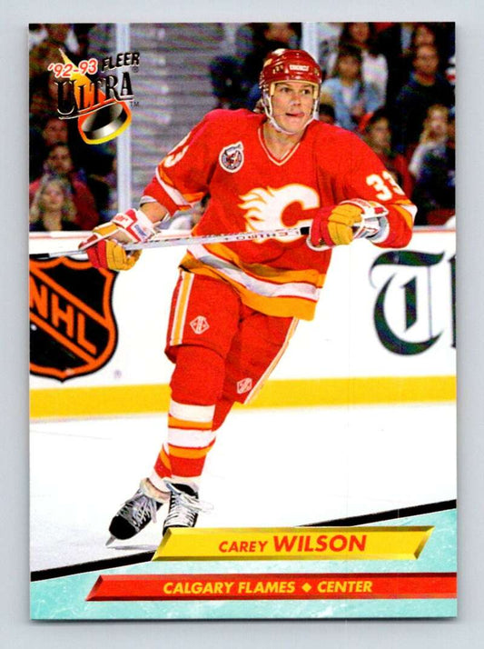 1992-93 Fleer Ultra #272 Carey Wilson  Calgary Flames  Image 1