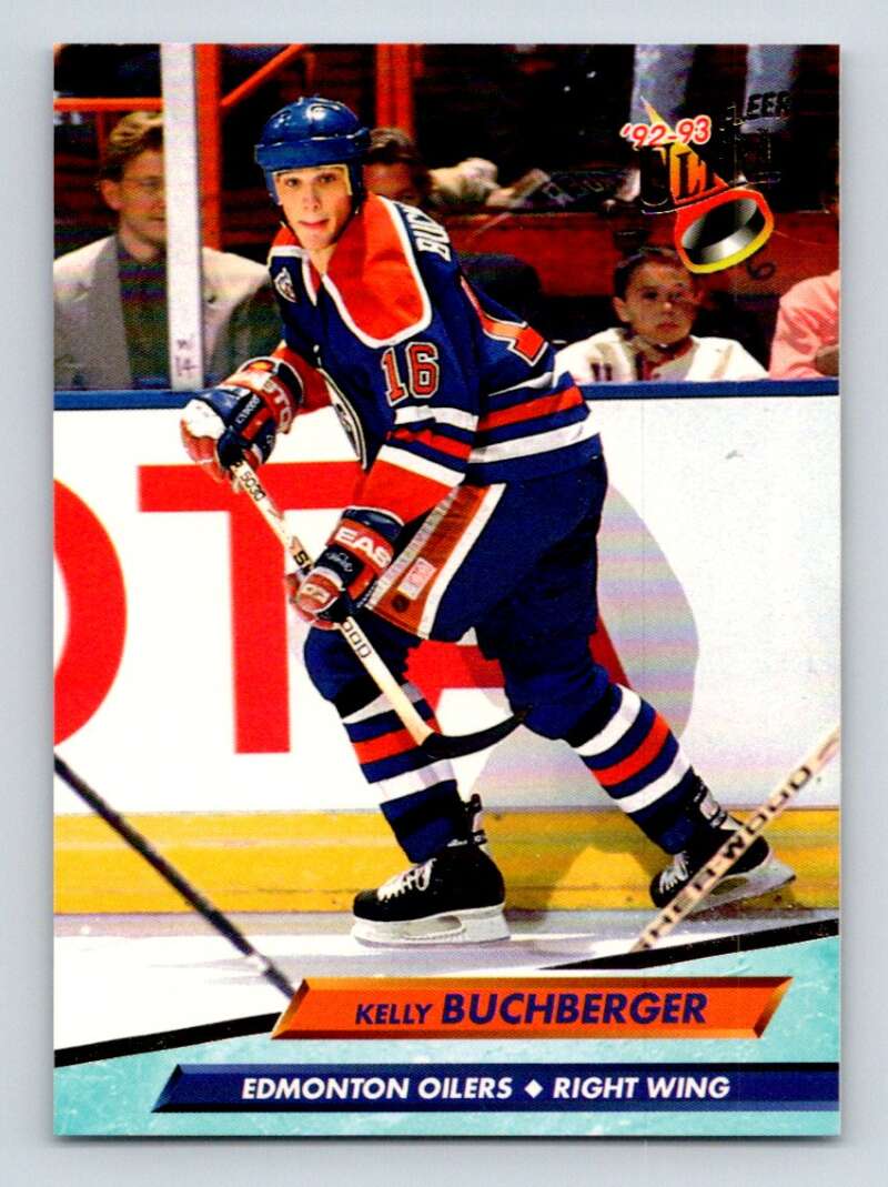 1992-93 Fleer Ultra #291 Kelly Buchberger Edmonton Oilers Image 1